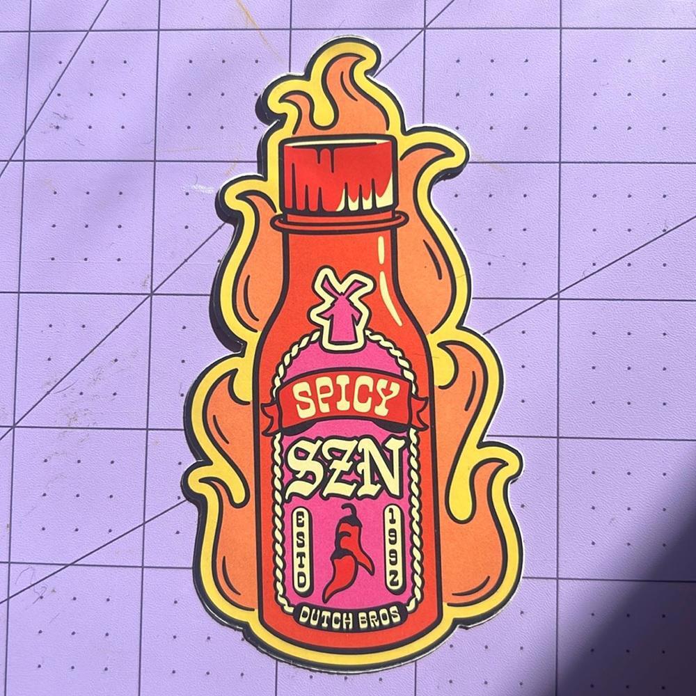 Dutch Bros Spicy Season Sticker